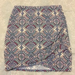 Tribal print skirt